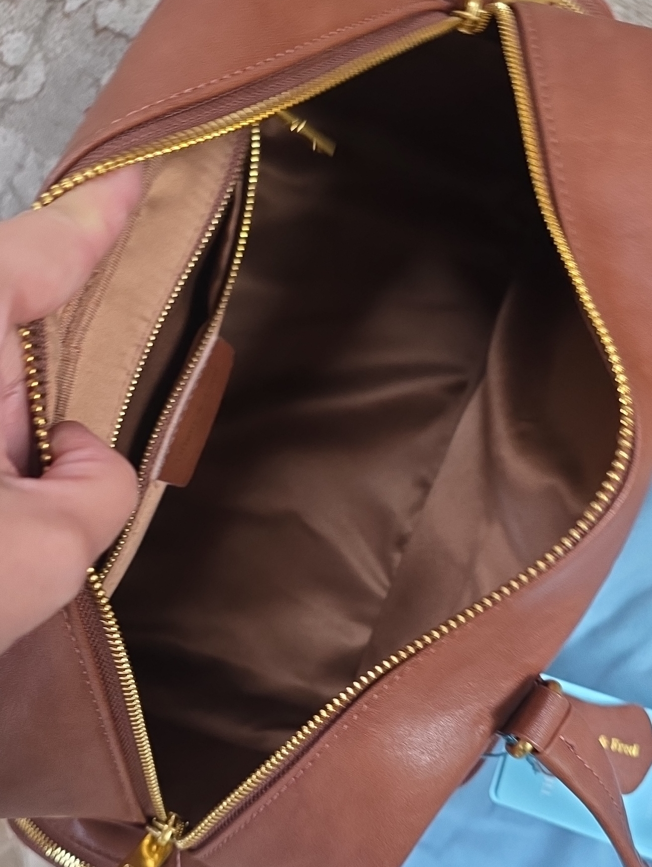 Tiffany & Fred Paris Large Leather Satchel, Nwt — image 8 of 8